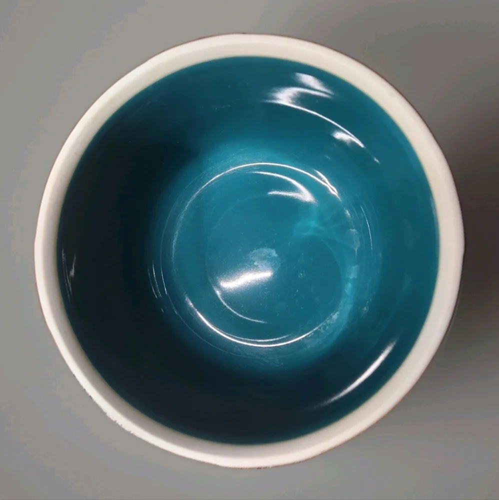 MCM Hall China x Hotpoint Refrigerator Bowl Dark Teal 6
